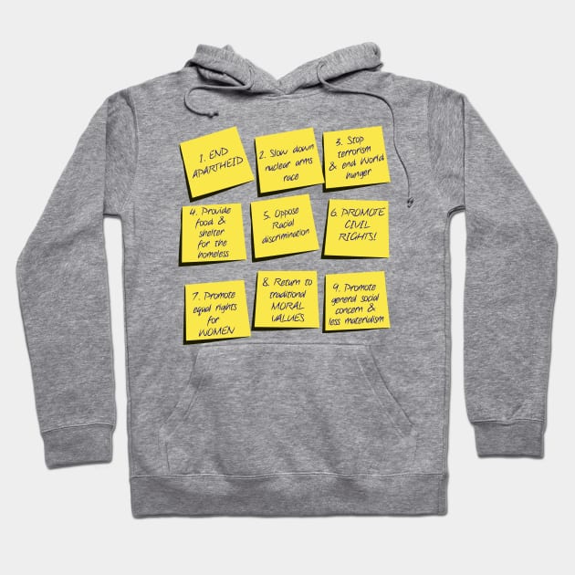 American Psycho: Virtue Signalling Notes Hoodie by TipToeTee